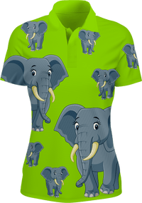 Ellie Elephant Women's Polo - fungear.com.au