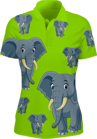 Ellie Elephant Women's Polo - fungear.com.au