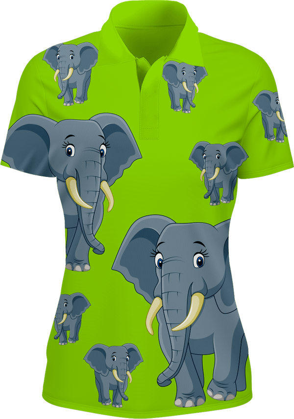 Ellie Elephant Women's Polo - fungear.com.au