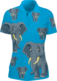 Ellie Elephant Women's Polo - fungear.com.au