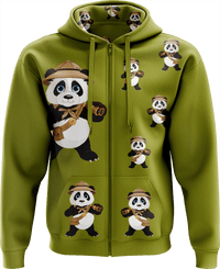 Explorer Panda Full Zip Hoodies Jacket - fungear.com.au