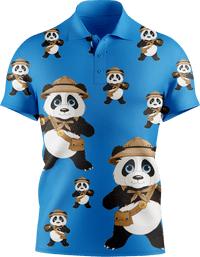 Explorer Panda Men's Short Sleeve Polo - fungear.com.au