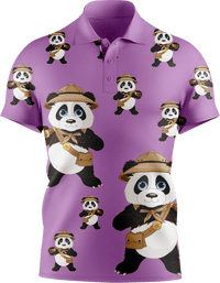 Explorer Panda Men's Short Sleeve Polo - fungear.com.au