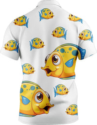 Fish out of water Men's Short Sleeve Polo - kustomteamwear.com