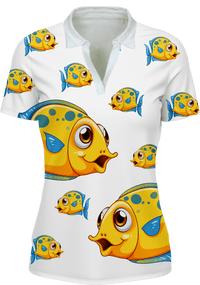 Fish out of water Women's Polo - fungear.com.au
