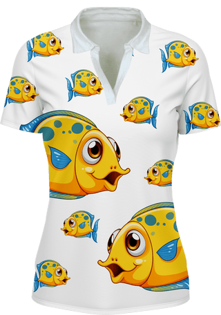 Fish out of water Women's Polo - fungear.com.au