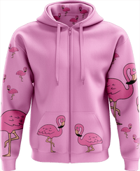 Flamingo Full Zip Hoodies Jacket - fungear.com.au