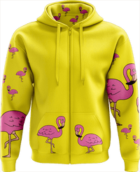Flamingo Full Zip Hoodies Jacket - fungear.com.au