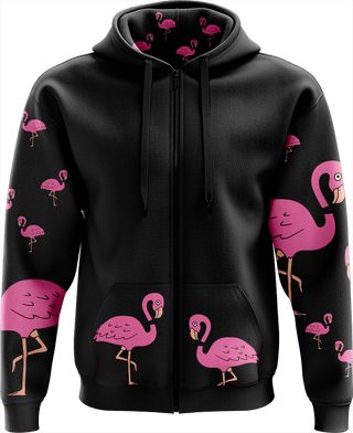 Flamingo Full Zip Hoodies Jacket - fungear.com.au