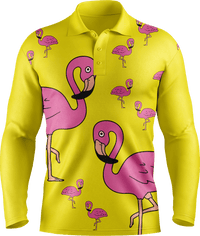Flamingo Men's Polo. Long or Short Sleeve - fungear.com.au