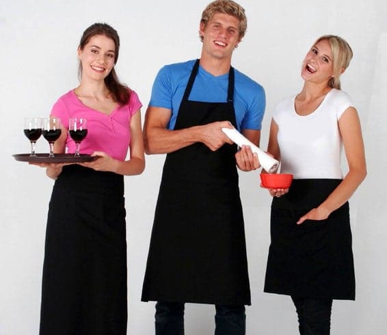 Full-bib Apron - 100% cotton canvas apron - kustomteamwear.com