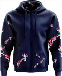 Gigi Giraffe Full Zip Hoodies Jacket - fungear.com.au