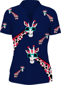 Gigi Giraffe Women's Polo - fungear.com.au