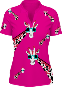 Gigi Giraffe Women's Polo - fungear.com.au
