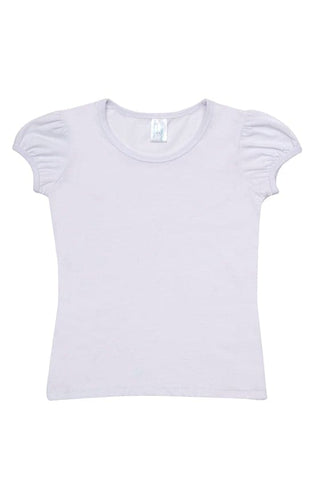 Girls Short Puff Sleeve Tee - kustomteamwear.com