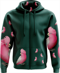 Glama Galah Full Zip Hoodies Jacket - fungear.com.au