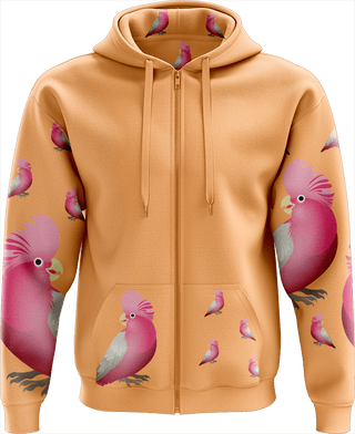 Glama Galah Full Zip Hoodies Jacket - fungear.com.au