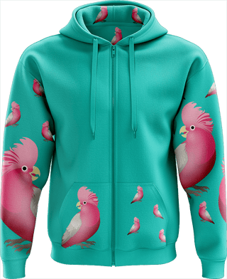Glama Galah Full Zip Hoodies Jacket - fungear.com.au