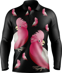 Glama Galah Men's Polo. Long or Short Sleeve - fungear.com.au