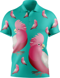 Glama Galah Men's Short Sleeve Polo - fungear.com.au