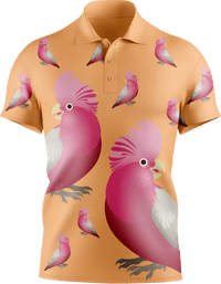 Glama Galah Men's Short Sleeve Polo - fungear.com.au