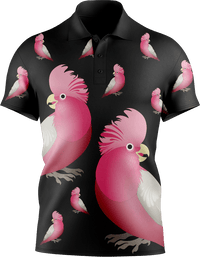 Glama Galah Men's Short Sleeve Polo - fungear.com.au