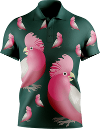 Glama Galah Men's Short Sleeve Polo - fungear.com.au