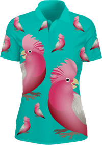 Glama Galah Women's Polo - fungear.com.au