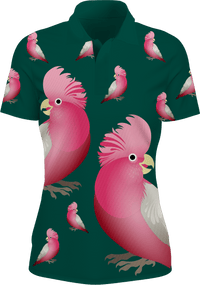 Glama Galah Women's Polo - fungear.com.au