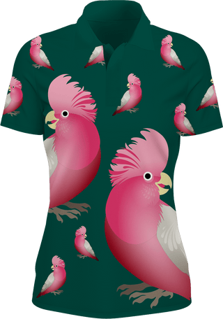 Glama Galah Women's Polo - fungear.com.au