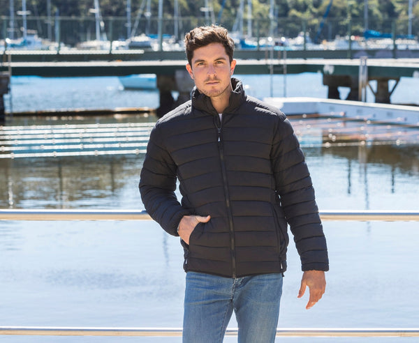 Hudson Unisex Puffer Jacket - kustomteamwear.com