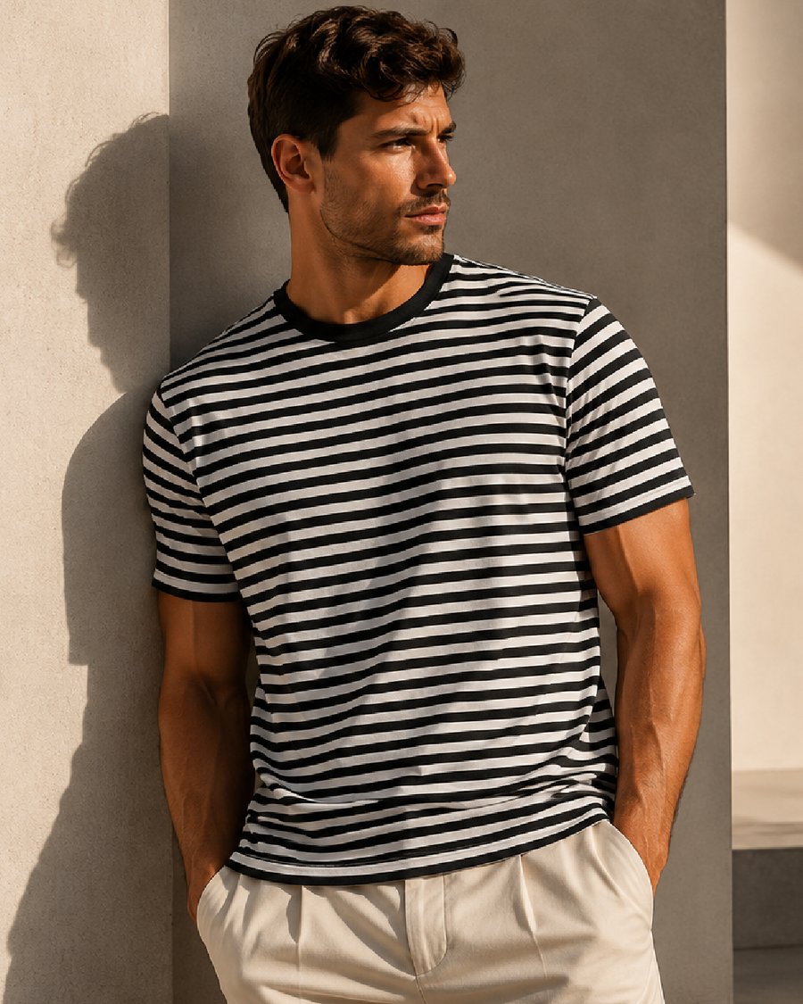 5028 STAPLE STRIPE TEE