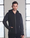 JK43 Men's Heather Sleeve/Quilted Body Jacket