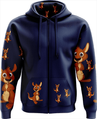 Kanga Back Full Zip Hoodies Jacket - fungear.com.au
