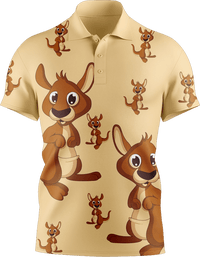 Kanga Back Men's Short Sleeve Polo - fungear.com.au