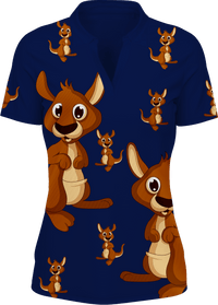 Kanga Back Women's Polo - fungear.com.au