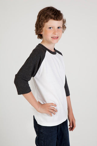 Kids 3/4 Raglan Sleeve T-shirt - kustomteamwear.com