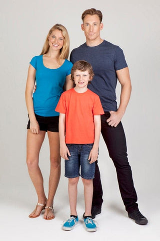 Kids Marl Crew Neck T-shirt - kustomteamwear.com