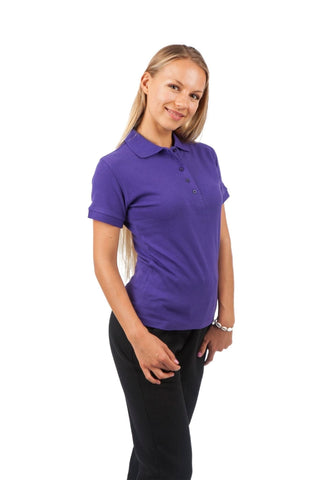 Ladies 100% Cotton Pique Knit Polo - kustomteamwear.com