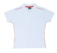 Ladies 100% Cotton Pique Knit With Piping - kustomteamwear.com