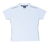 Ladies 100% Cotton Pique Knit With Piping - kustomteamwear.com