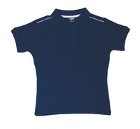 Ladies 100% Cotton Pique Knit With Piping - kustomteamwear.com