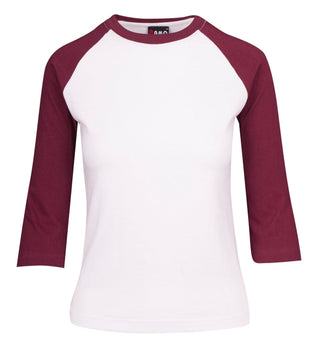 Ladies 3/4 Sleeve Raglan Tees - kustomteamwear.com