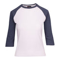 White/Navy marl