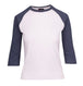 White/Navy marl