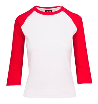 Ladies 3/4 Sleeve Raglan Tees - kustomteamwear.com