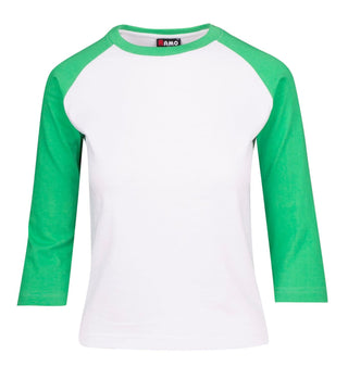 Ladies 3/4 Sleeve Raglan Tees - kustomteamwear.com