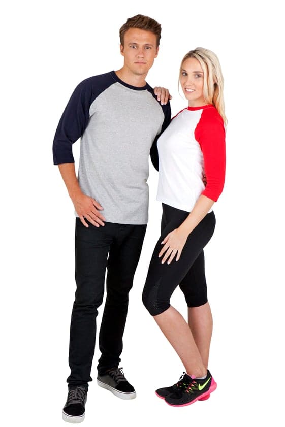Ladies 3/4 Sleeve Raglan Tees - kustomteamwear.com