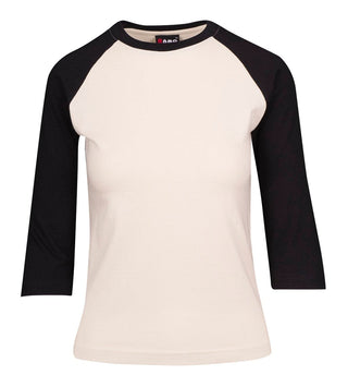 Ladies 3/4 Sleeve Raglan Tees - kustomteamwear.com