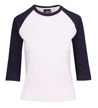 Ladies 3/4 Sleeve Raglan Tees - kustomteamwear.com
